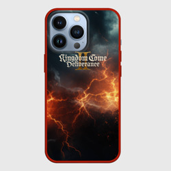 Чехол для iPhone 13 Pro Kingdom Come Deliverance 2 лого на небе