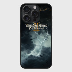 Чехол силиконовый для Apple iPhone 15 Pro матовый Kingdom Come Deliverance 2 логотип игры