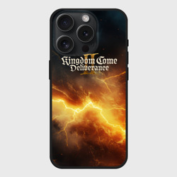 Чехол силиконовый для Apple iPhone 15 Pro матовый Logo Kingdom Come Deliverance 2
