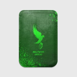 Картхолдер Magsafe магнитный Hollywood Undead - green gradient