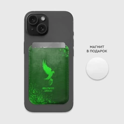 Картхолдер Magsafe магнитный Hollywood Undead - green gradient - фото 2