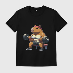 Мужская футболка хлопок Капибара жим