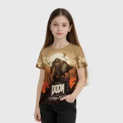 Детская футболка 3D Палач рока Doom the dark ages - фото 2