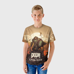 Детская футболка 3D Палач рока Doom the dark ages - фото 2