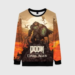 Женский свитшот 3D Палач рока Doom the dark ages