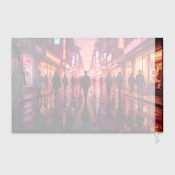 Флаг 3D Вечерний мегаполис - фото 2