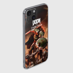 Чехол для iPhone 15 силиконовый с защитой камеры Doom slayer Doom the dark ages - фото 2