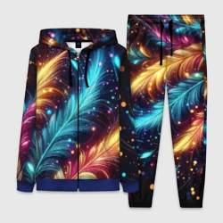 Женский костюм 3D Неоновые разноцветные перья