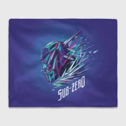 Плед 3D Саб-Зиро синий - Mortal Kombat