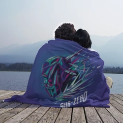 Плед 3D Саб-Зиро синий - Mortal Kombat - фото 2