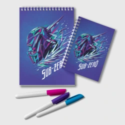 Блокнот Саб-Зиро синий - Mortal Kombat