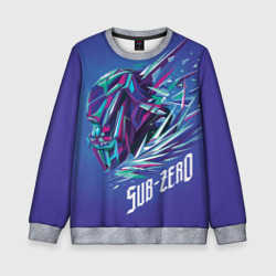 Детский свитшот 3D Саб-Зиро синий - Mortal Kombat