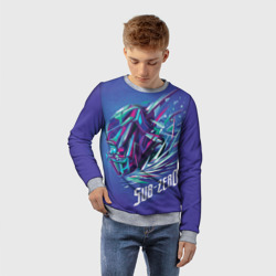 Детский свитшот 3D Саб-Зиро синий - Mortal Kombat - фото 2