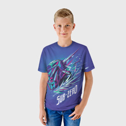 Детская футболка 3D Саб-Зиро синий - Mortal Kombat - фото 2
