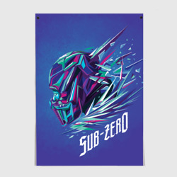 Постер Саб-Зиро синий - Mortal Kombat