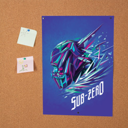 Постер Саб-Зиро синий - Mortal Kombat - фото 2