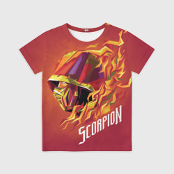 Детская футболка 3D Мортал Комбат - Скорпион