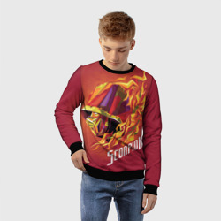 Детский свитшот 3D Мортал Комбат - Скорпион - фото 2