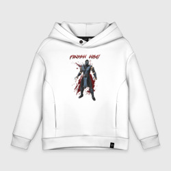 Детское худи Oversize хлопок Finish him Sub-Zero Mortal Kombat 
