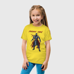 Детская футболка хлопок Finish him Sub-Zero Mortal Kombat  - фото 2