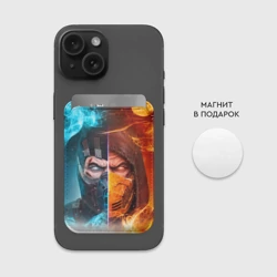 Картхолдер Magsafe магнитный Mortal Kombat - Саб-зиро и Скорпион - фото 2