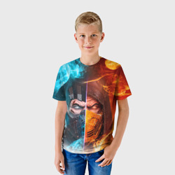 Детская футболка 3D Mortal Kombat - Саб-зиро и Скорпион - фото 2