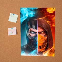 Постер Mortal Kombat - Саб-зиро и Скорпион - фото 2