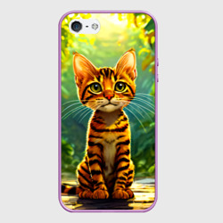 Чехол для iPhone 5/5S матовый Тойгер котик