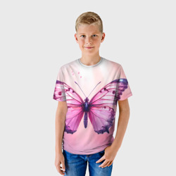 Детская футболка 3D Розовая бабочка - фото 2