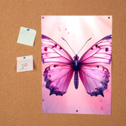 Постер Розовая бабочка - фото 2