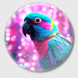 Значок Попугай в фиолетовом свете