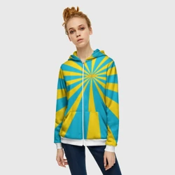 Женская толстовка 3D на молнии Воздушно-космические силы - фото 2