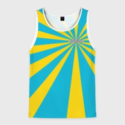 Мужская майка 3D Военно-воздушные силы: флаг ВВС с гербом