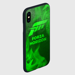 Чехол для iPhone XS Max матовый Forza Horizon - green gradient - фото 2