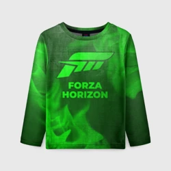 Детский лонгслив 3D Forza Horizon - green gradient