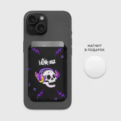 Картхолдер Magsafe магнитный Blink 182 неоновый череп - фото 2