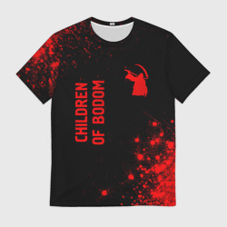 Мужская футболка 3D Children of Bodom - red gradient вертикально