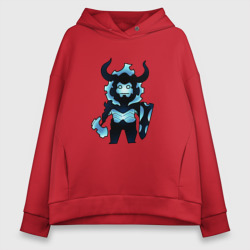 Женское худи Oversize хлопок Айрон - поднятие уровня в одиночку