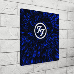 Холст квадратный Foo Fighters blue energy - фото 2