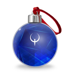 Ёлочный шар Quake blue poly