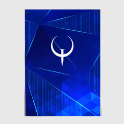 Постер Quake blue poly