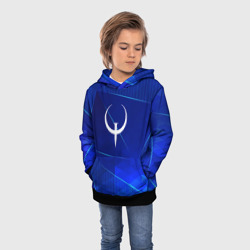 Детская толстовка 3D Quake blue poly - фото 2