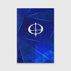 Обложка для паспорта матовая кожа Ozzy Osbourne blue poly