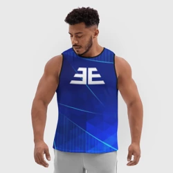 Мужская спортивная майка 3D Imagine Dragons blue poly - фото 2