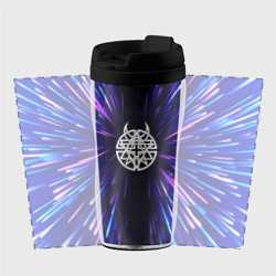 Термокружка-непроливайка Disturbed neon energy - фото 2