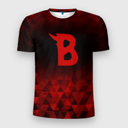 Мужская футболка 3D Slim Beastars red poly