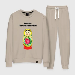 Женский костюм хлопок Русские трансформеры матрёшка