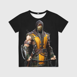 Детская футболка 3D Mortal kombat - Scorpion
