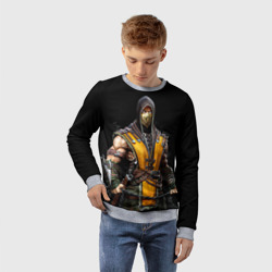 Детский свитшот 3D Mortal kombat - Scorpion - фото 2