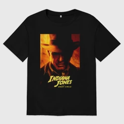 Женская футболка хлопок Oversize Indiana Jones and the Great Circle